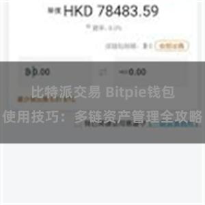 比特派交易 Bitpie钱包使用技巧：多链资产管理全攻略