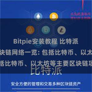 Bitpie安装教程 比特派钱包支持的区块链网络一览: 包括比特币、以太坊等主要区块链项目