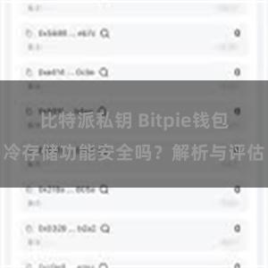 比特派私钥 Bitpie钱包冷存储功能安全吗？解析与评估