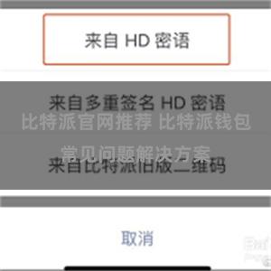 比特派官网推荐 比特派钱包常见问题解决方案