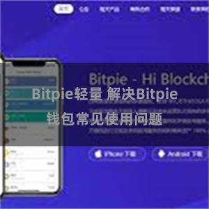 Bitpie轻量 解决Bitpie钱包常见使用问题