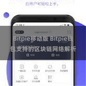 Bitpie移动版 Bitpie钱包支持的区块链网络解析