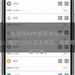 比特派APP直链 Bitpie钱包：资产100%自主掌控，安全可靠。