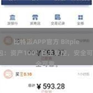 比特派APP官方 Bitpie钱包：资产100%自主掌控，安全可靠。