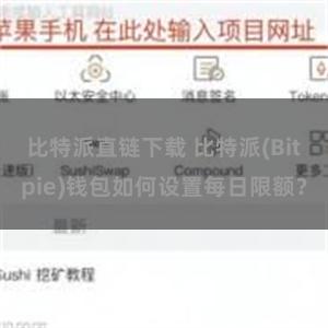 比特派直链下载 比特派(Bitpie)钱包如何设置每日限额？