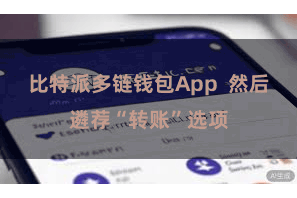 比特派多链钱包App  然后遴荐“转账”选项
